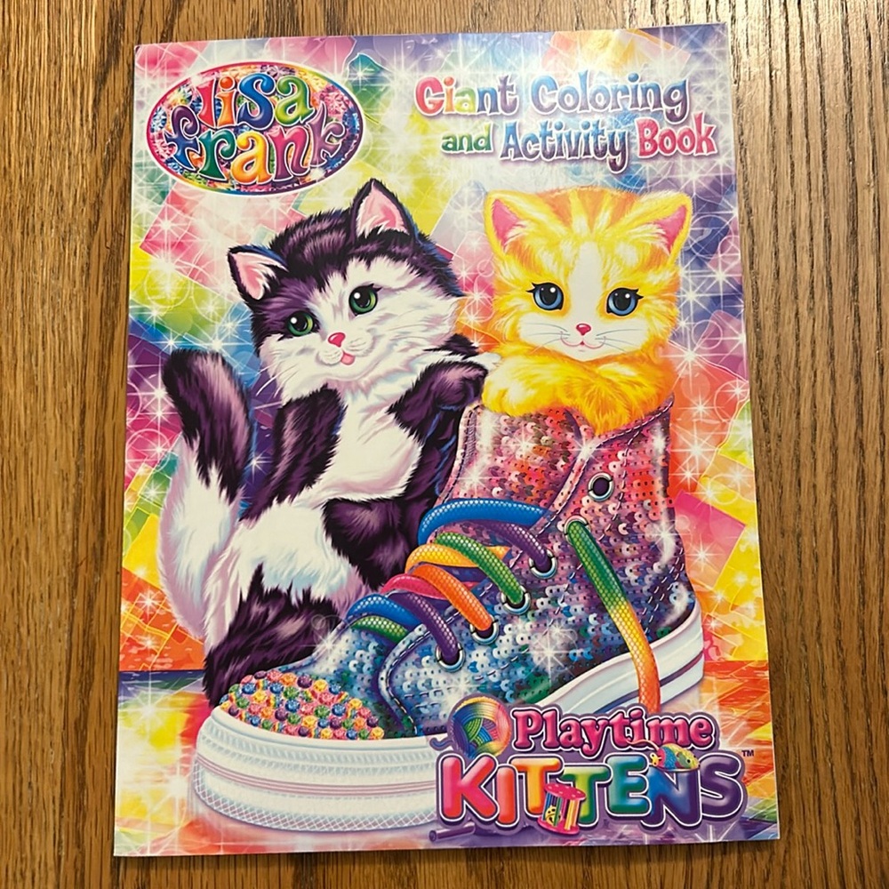 Lisa Frank Giant Coloring and Activity Book- Playtime Kittens